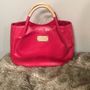 Kate Spade hot pink satchel purse